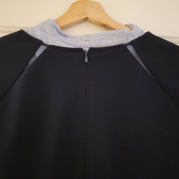 Badgley Mischka Formal Navy Blue Dress Size 14 - Picture 5 of 6